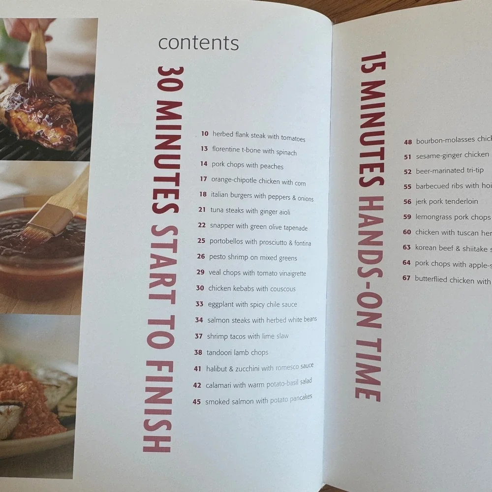 Williams-Sonoma Grilling Food Made Fast‎ Cookbook BBQ Recipes